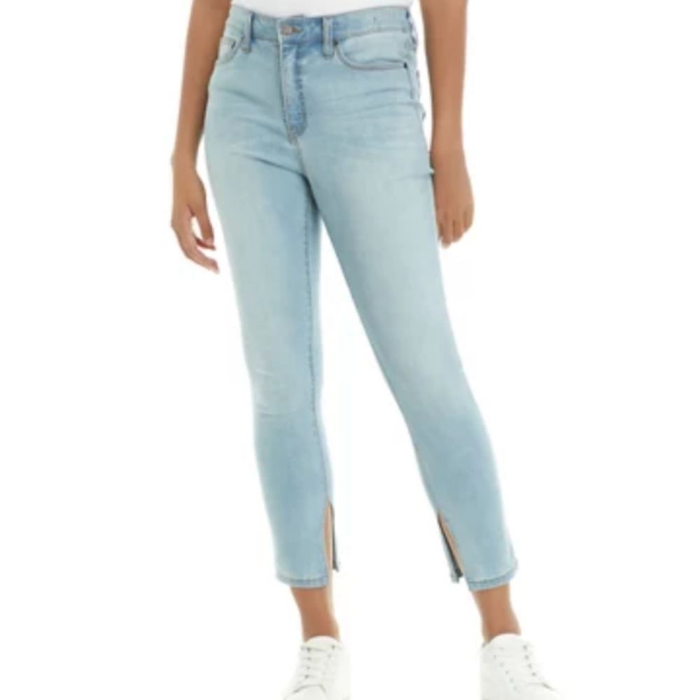Crown & Ivy Highrise Skinny Denim with Ankle Slit